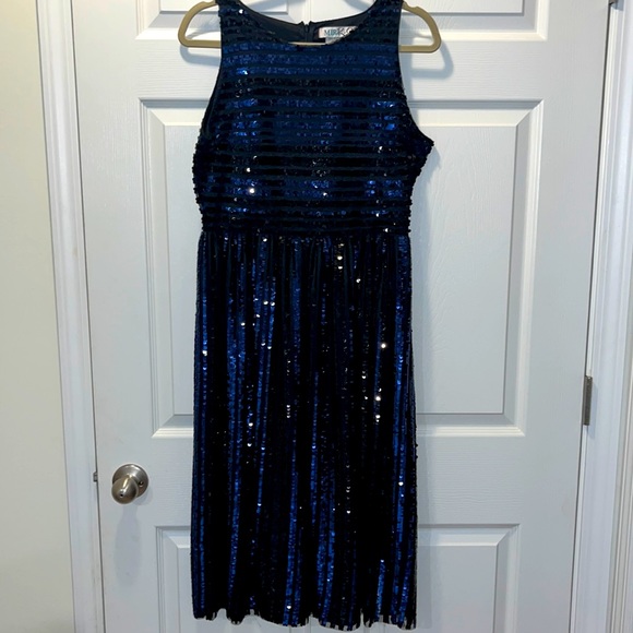 Miri Rio dress Sequin black and navy - Picture 1 of 8